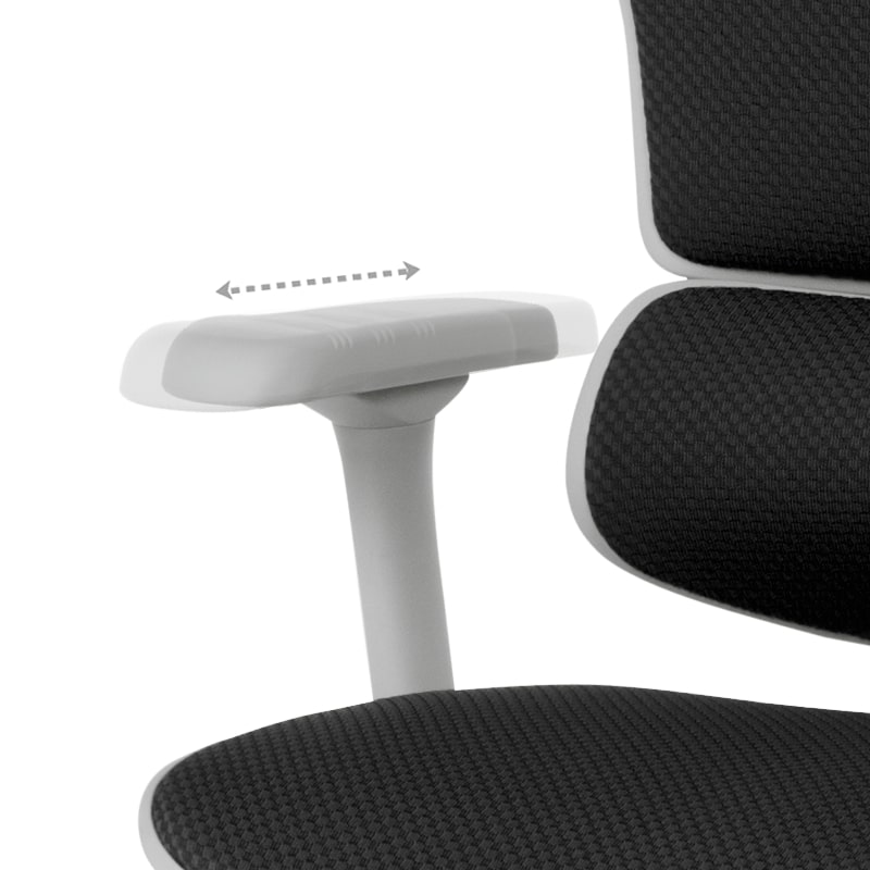 Ергономичен офис стол Ergohuman Elite 2 дамаска черен-сива рамка